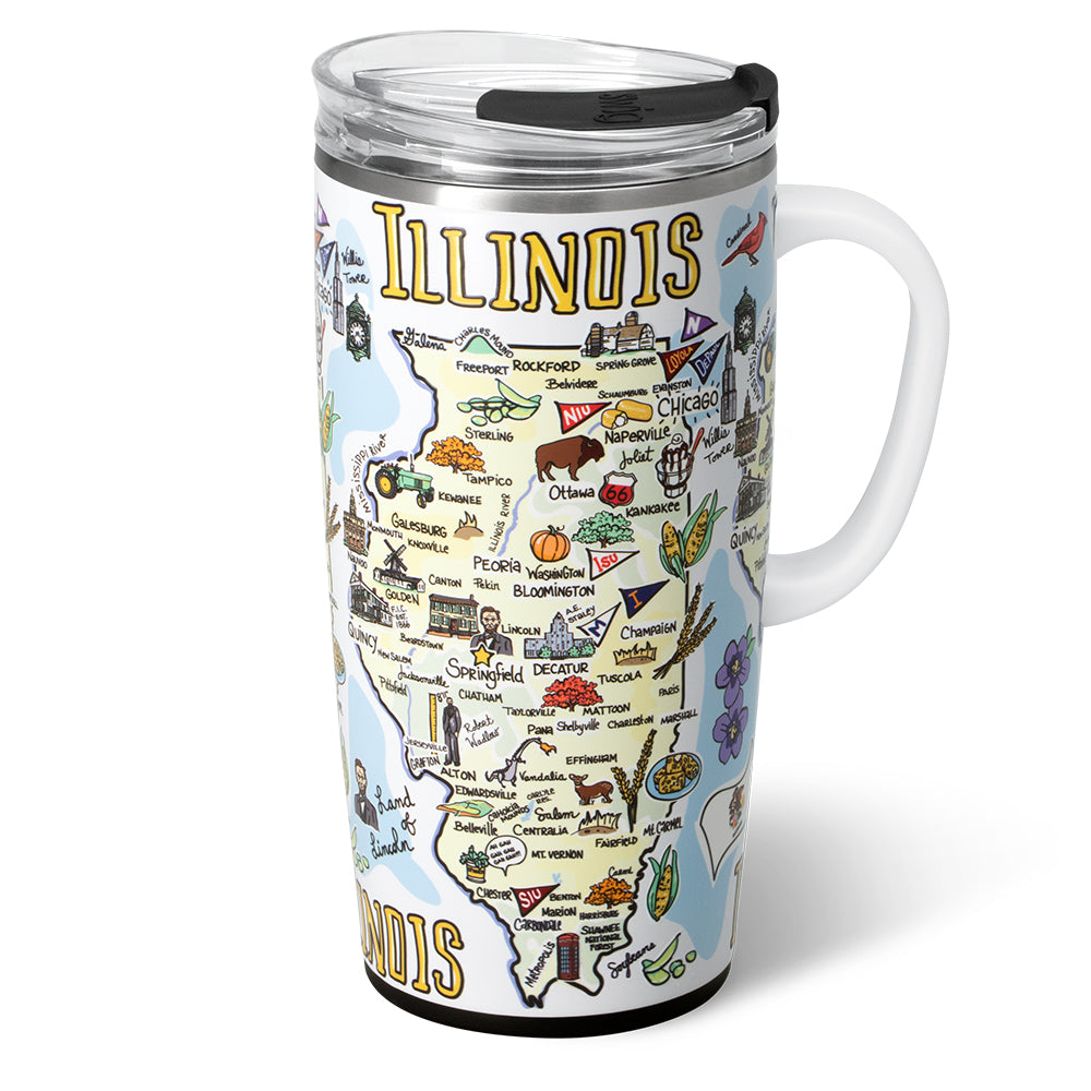 Illinois Travel Mug 22oz