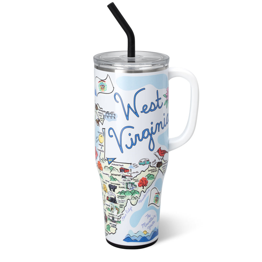 West Virginia Mega Mug 40oz