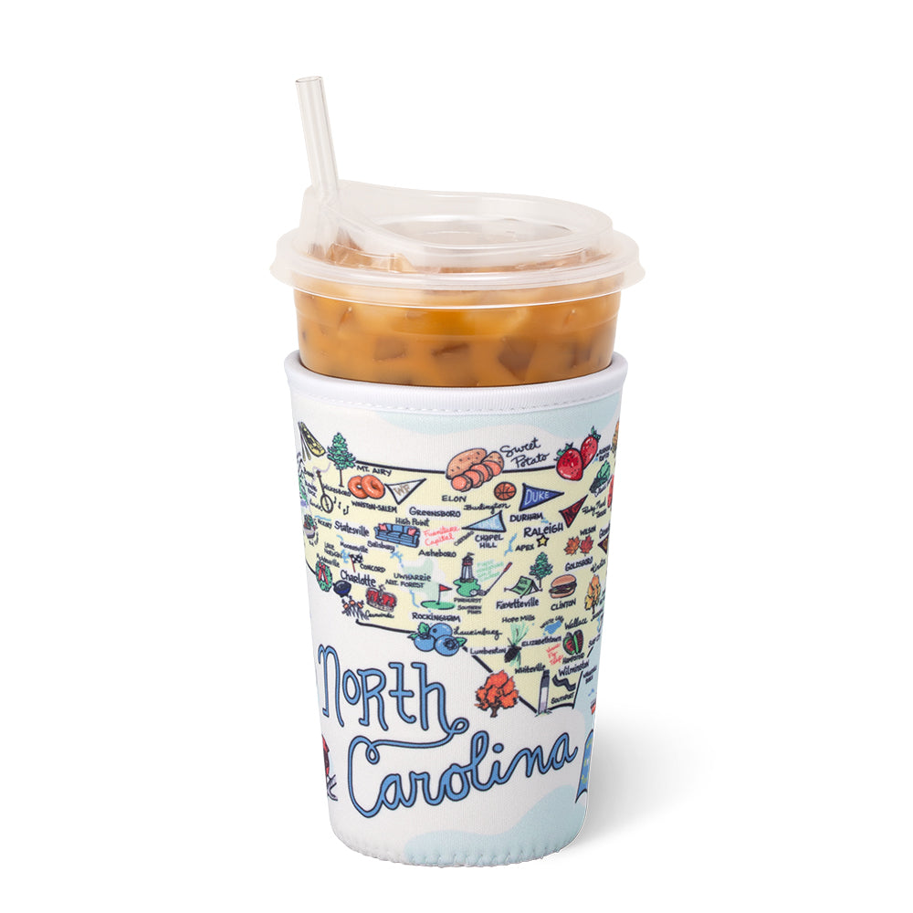 North Carolina Medium Iced Cup Coolie